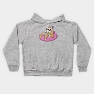 Weekend Sloth (light) Kids Hoodie